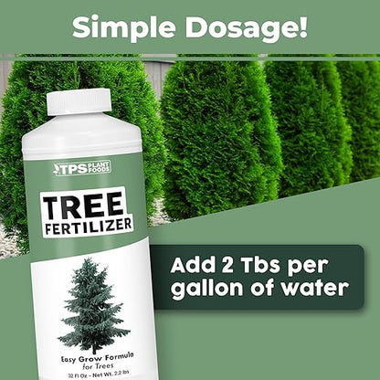 Tree Fertilizer – Liquid Plant Food for Healthy Roots & Foliage in Trees & Shrubs, 32oz