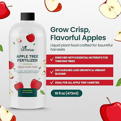 16oz Apple Tree Fertilizer - Makes 16 Gallons of Apple Tree Fertilizer, Nutrient-Rich Plant Food for Fruit Trees - Promotes Strong Branches, Healthy Foliage, and Juicy Apples