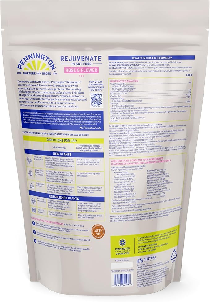 Pennington Rejuvenate Rose & Flower 4 Pounds