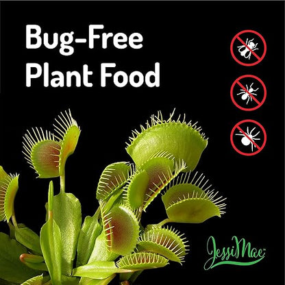 Jessi Mae Carnivorous Plant Food Drops - 30 ml - No-Dip Applicator for Carnivorous Plant Fertilizer - Nutrient-Rich Formula - Seaweed & Blood Meal Blend