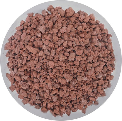 2lb Red Horticultural Lava Rock Soil Additive for Cacti, Vase Fillers, Succulents and Terrarium Plants - No Dyes or Chemicals - 100% Pure Volcanic Rock