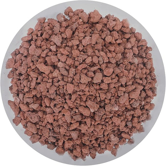 2lb Red Horticultural Lava Rock Soil Additive for Cacti, Vase Fillers, Succulents and Terrarium Plants - No Dyes or Chemicals - 100% Pure Volcanic Rock