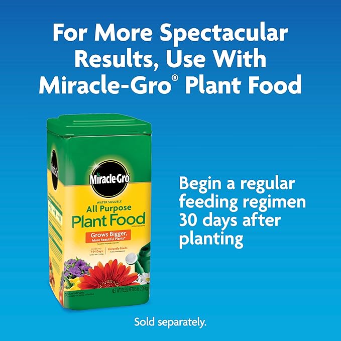 Miracle-GRO Moisture Control Potting Mix, for Container Plants, Protects Against Over- and Under-Watering, 16 qt., 2-Pack