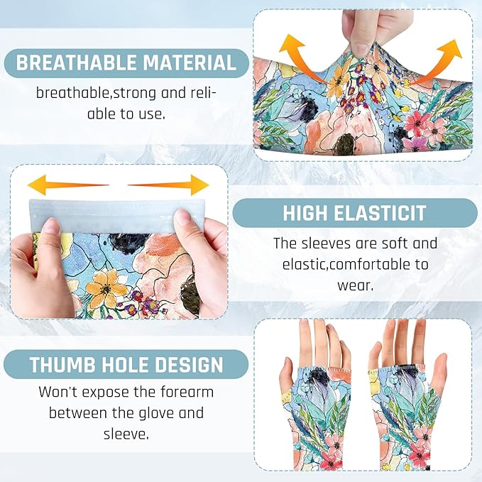 Gardening Sleeves for Women Farm Sun Protection Thorn Proof Cooling Arm Sleeves to Cover Arms for Garden Sports