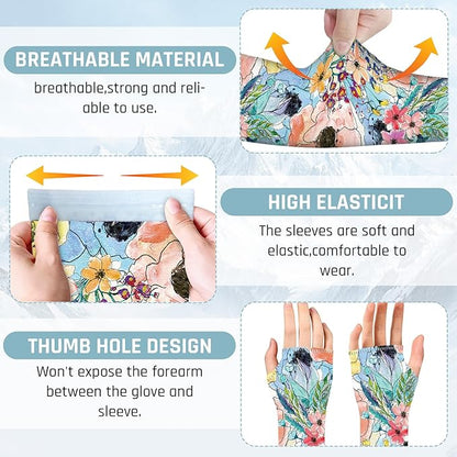 Gardening Sleeves for Women Farm Sun Protection Thorn Proof Cooling Arm Sleeves to Cover Arms for Garden Sports