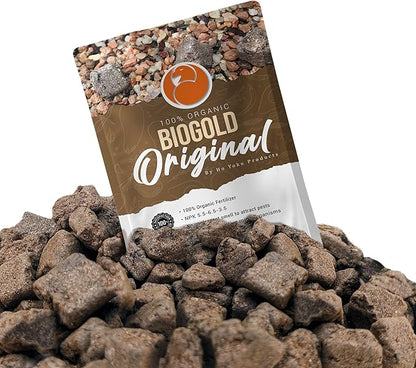 BioGold Bonsai Fertilizer Pellets - Time Released Fertilizer + Plant Food That Will Not Harm Plants or Encourage Mold Growth