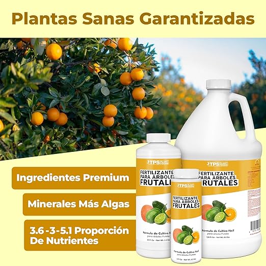 Fertilizante para Árboles Frutales, Complete Liquid Fruit Tree Plant Food, 1 Gallon (128 oz)