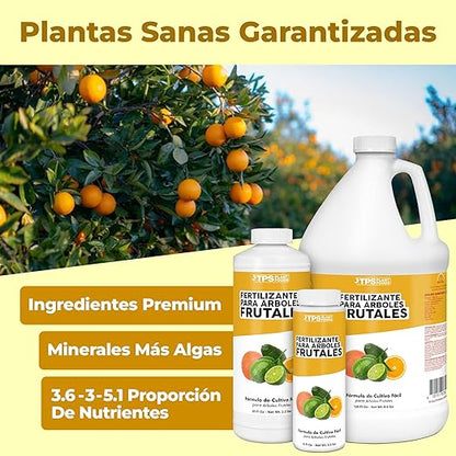 Fertilizante para Árboles Frutales, Complete Liquid Fruit Tree Plant Food, 1 Gallon (128 oz)