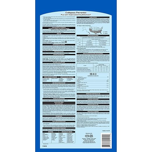 Fertilome (11910) Crabgrass Preventer Plus Lawn Food w/Dimension 20-0-3 (32 lbs.)