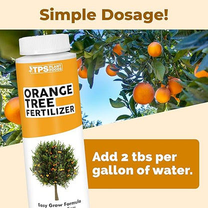 Orange Tree Fertilizer, Complete Liquid Orange Tree Citrus Plant Food, 8 oz (250mL)