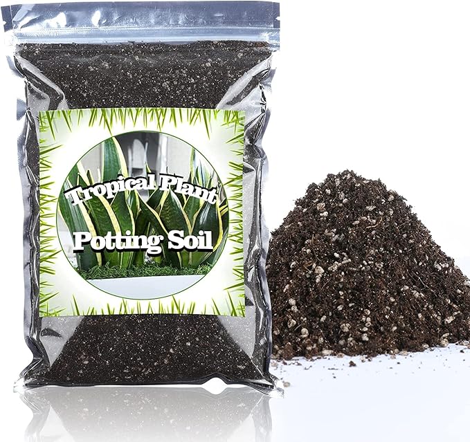 Houseplant Potting Mix, Fertilized, Perlite Soil for All Types of Indoor House Plants and Tropical Plant 1 qt