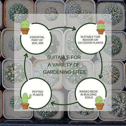 20QT Horticultural Perlite Bulk, Organic Perlite for Plants, Course Perlite for Gardening, for Plants Indoor, for Houseplants, to Promotes Soil Root Growth, and Water Drainage and Plant Growth(3-6mm)