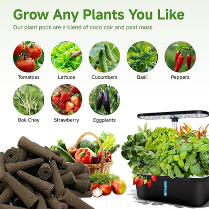 60 Pack Pods Replacement, Hydroponic Grow Sponges Rapid Rooting Seed Starter Sponges Compatible with Aerogarden,IDOO, Models & Indoor Hydroponic Systems