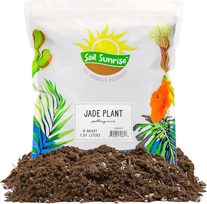 Soil Sunrise Jade Plant Potting Soil Mix (8 Quarts) Hand Blended Additive for Jade Succulents