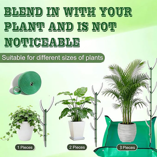 10 Pack Lndoor Outdoor Plants Stackable Monstera Plant Support,Plant Support Stakes,2026 New Plant Stakes For Lndoor And Outdoor Plants Use,Garden Stakes For Climbing And Potted Plants,Plant SticksFor