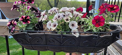 24 Inch Fabric Trough Coco Liner Replacement for Window Basket Flower Planter - 24" Coconut Coco Fiber Alternative for Hanging Basket Planters. Use 3+ Seasons - Made in The USA!