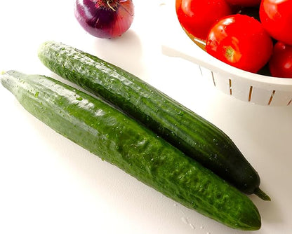 TomorrowSeeds - English Telegraph Improved Burpless Cucumber (English Cucumber) Seeds - 30+ Count - for 2026 Planting Hothouse Cucumbers Crisp European Near-Seedless Long Heirloom Vegetable