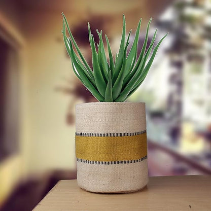 Planter Basket Modern Woven Basket for 10" Flower Pot Indoor Planters, 12” x 12” Storage Organizer Basket Rustic Home Decor, Boho Chic Storage Earth-Friendly Cotton ECO-Twist Planter