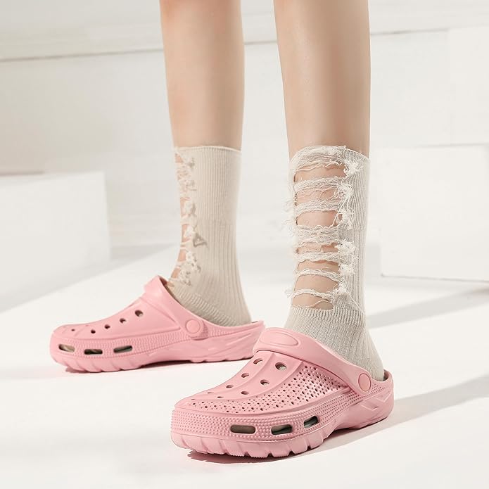Women Men Orthopedic Clogs Arch Support Garden Shoes Sandals Slippers with Plantar Fasciitis Insoles