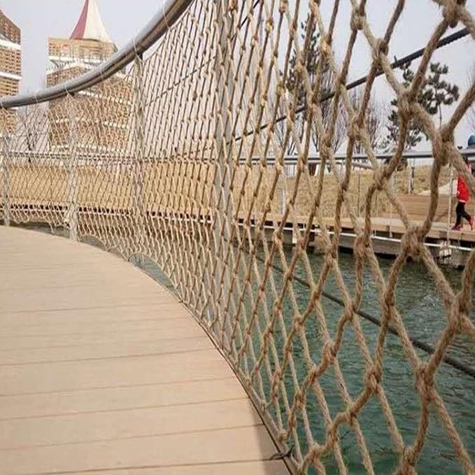 Garden Plant Climbing Net, Jute Plant Support Netting Jute Garden Netting for Plants Natural Garden Trellis Twine Net for Pea Bean Climbing Vegetable 79x394 in