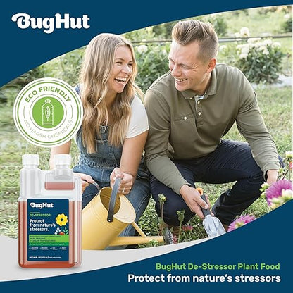 BugHut De-Stressor Plant Food - Natural Antioxidant for Healthy Growth and Protection - Liquid Antioxidant for Indoor and Outdoor Plants, Flowers, Vegetables - 0.5 oz., Makes 2 gallons
