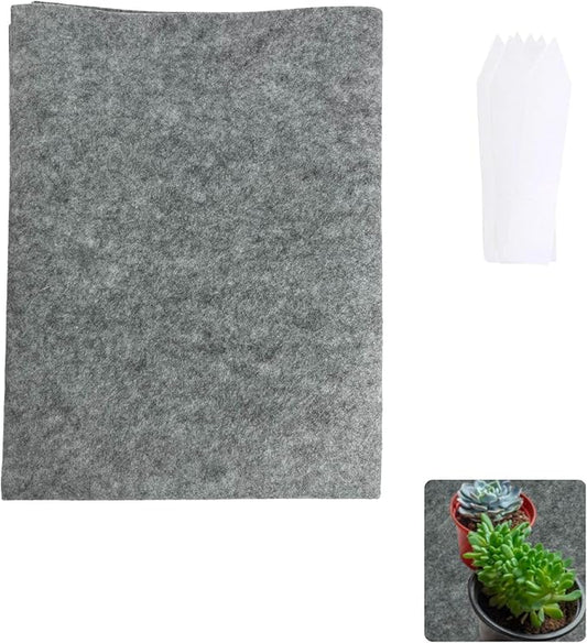 Capillary Mat Automatic Watering System for Plants 4 FT by 5.2 FT, Capillary Matting for Plants Indoor Self Watering System Seed Mat Include 20Pcs Plant Labels