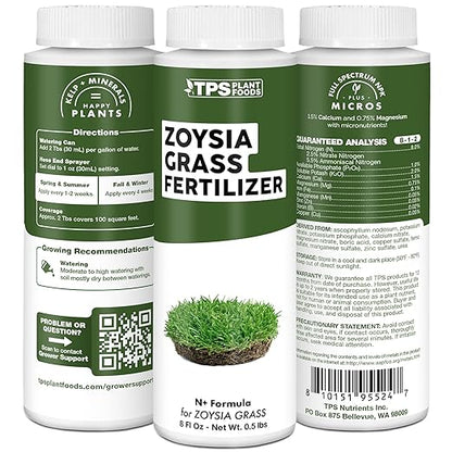 Zoysia Grass Fertilizer for Zoysia Grass, Great for Zenith, Emerald, and Zeon Varieties, Liquid Fertilizer by TPS Plant Foods, 1 Gallon (128 oz)