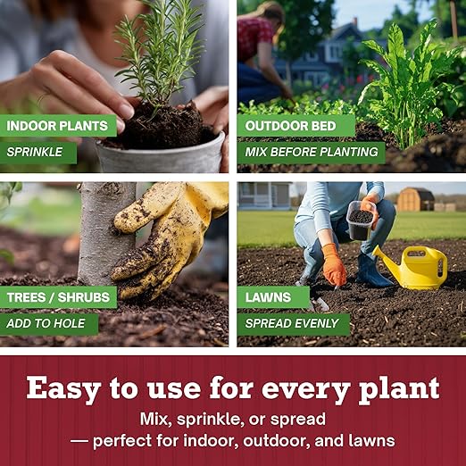 2-Pack Organic Worm Castings Fertilizer, 30 lb - Natural Soil Amendment for Plants, Potting Mixes, Indoor and Outdoor Gardens, Vegetables, and Lawns