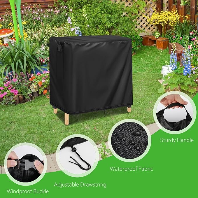 Outdoor Cover for Raised Garden Bed, 48 x 24 x 30 inch Waterproof Elevated Flower Bed Cover for Winter,Raised Tall Planter Box Covers for Outdoor Protection