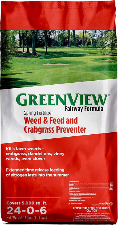 GreenView Fairway Formula Spring Fertilizer Weed & Feed and Crabgrass Preventer