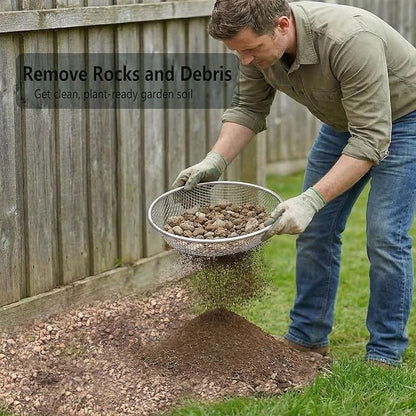 Gardening Sand Soil Compost Sifter Perfect for 5 Gallon Bucket (1, 1/8 Inch)