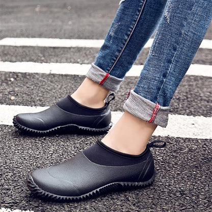 TENGTA Unisex Waterproof Garden Shoes Womens Rain Boots Mens Car Wash Footwear
