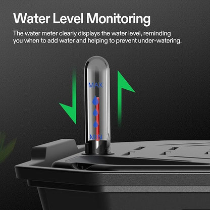 VIVOSUN 8-Pack FlexFeed Self-Watering Pots, Auto Irrigation Fabric Pot Base with Water Meter & Maintenance Window, for Use Indoors/Outdoors in Grow Tents, Greenhouses, Gardens