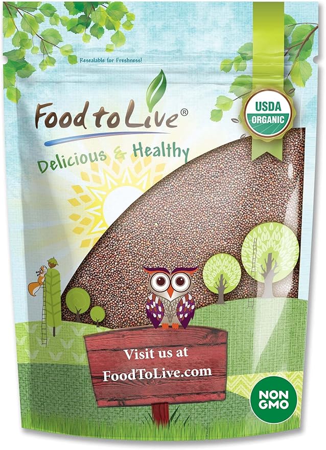 Food to Live Organic Broccoli Seeds for Sprouting, 1.5 Pounds – Non-GMO, Vegan, Kosher, Sirtfood, Bulk. Rich in Sulforaphane, Vitamin C. Grow Sprouts, Microgreens for Salads, and Sandwiches