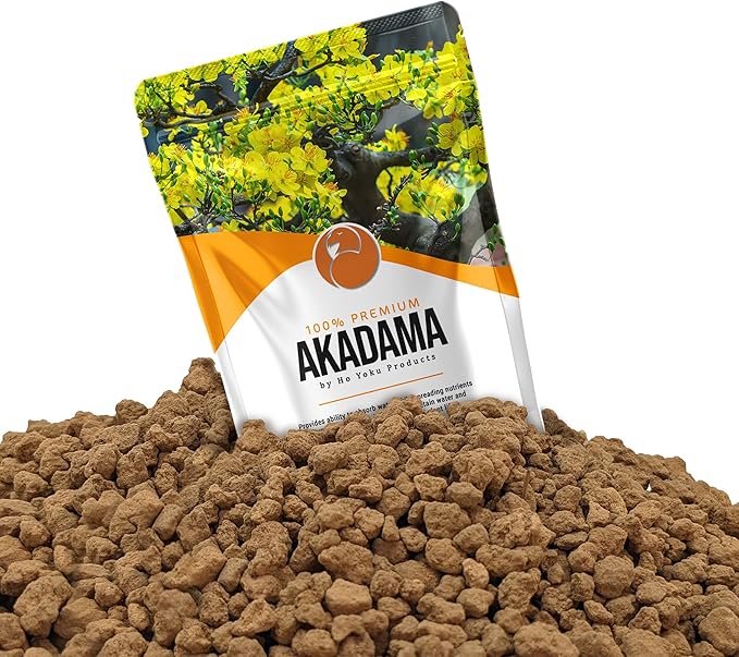 Ho Yoku Akadama Soil Aggregate - Bonsai Soil Additive Providing Drainage and Aeration for Healthy Root Growth, 2.25 Quarts
