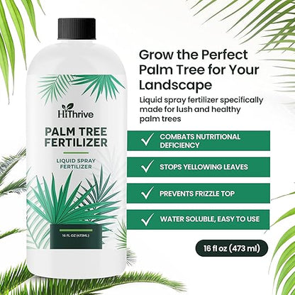 Palm Tree Fertilizer - 16oz Plant Food for Palm Tree. Rich in Micronutrients for Lush Growth, Easy to Use and Water Soluble for Stronger Roots, Healthy Trunks & Vibrant Leaves
