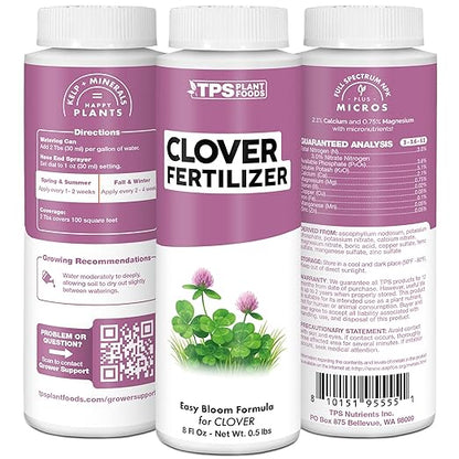 Clover Fertilizer- Liquid Fertilizer for Clover Lawns, Great for Microclover and Dutch White Clover, 1 Gallon