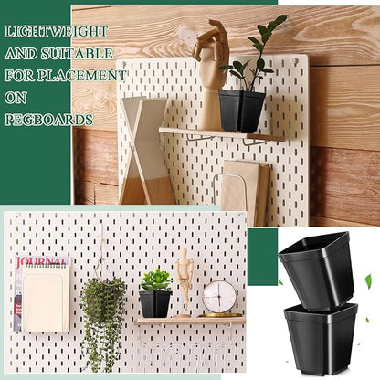 Yinder 500 Pcs 2.7 Inch Black Square Plastic Nursery Pots, Modern Plant Starter Pots, Drainage Hole, Ideal for Indoor Outdoor Flowers, Succulents, Herbs