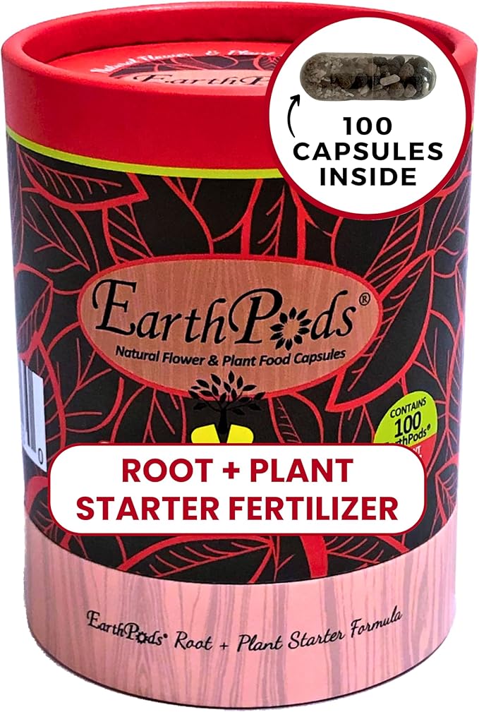 100 EarthPods - Bio Organic Plant Starter Fertilizer Spikes – Special Plant Food Formulated to Jump Start Roots for New Plantings – Prevent Transplant Shock - Made in USA