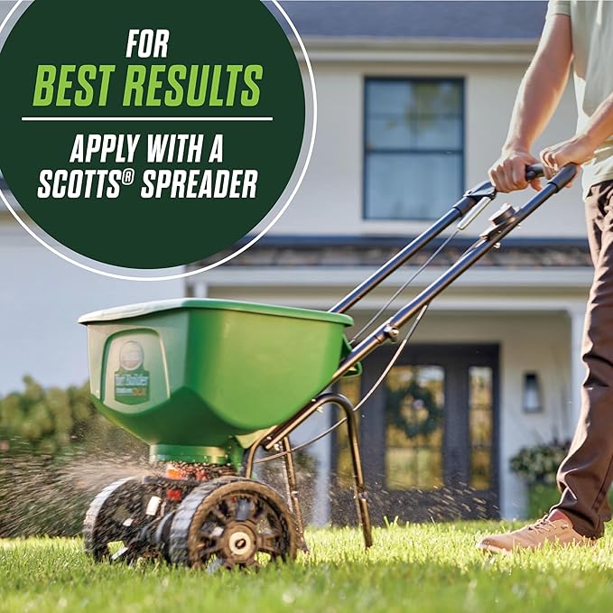 Scotts Turf Builder Healthy Plus Lawn FoodFL, 2-in-1 Fungicide and Fertilizer, Helps Grass Withstand Summer Stress, 8,000 sq. ft., 27.40 lbs.