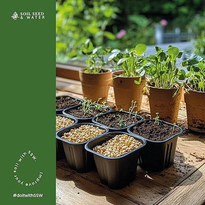 Soil Seed & Water PlugBoost Organic Seed Starter Soil Mix – OMRI Listed Soil for Seeds, Seedlings & Cuttings as a Seed Starter Mix