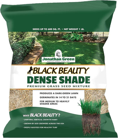 Jonathan Green (10622) Black Beauty Dense Shade Grass Seed - Cool Season Lawn Seed (1 lb)
