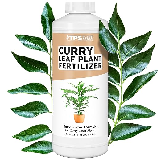 Curry Leaf Fertilizer, Complete Liquid Curry Leaf Plant Food, 32 oz (1 Quart)