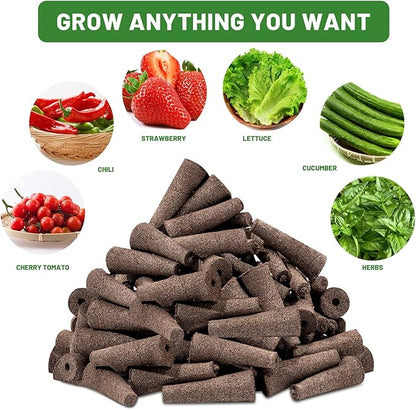 70 Pack Grow Sponges, Seed Pods Replacement, Sponges Seed Growth kit, Bulk Grow Sponges for Indoor Garden System(Brown)