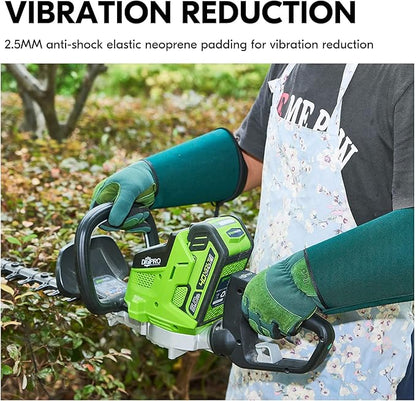 Vgo... 1 Pair Gardening Gloves Unses,Safety Work Gloves,Long Sleeves Gauntlet,Puncture-proof,Thorn Proof,Touchscreen(SizeXS,Green,SL7477)