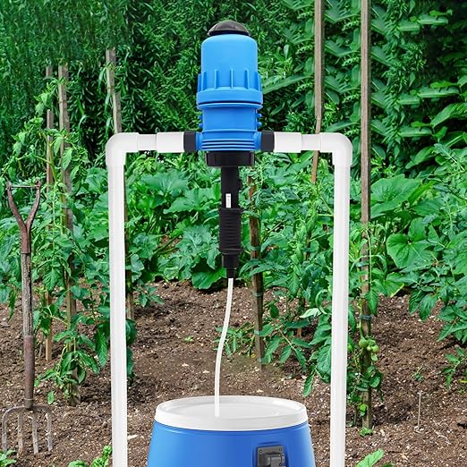 0.4%~4% Adjustable Fertilizer Injector for Drip Irrigation, Automatic Chemical Liquid Dosing Pump, 2.2~13 Gallons/H Flow Rate, Drip Irrigation Fertilizer Injector for Livestock Industry Garden