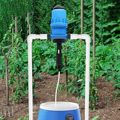 0.4%~4% Adjustable Fertilizer Injector for Drip Irrigation, Automatic Chemical Liquid Dosing Pump, 2.2~13 Gallons/H Flow Rate, Drip Irrigation Fertilizer Injector for Livestock Industry Garden