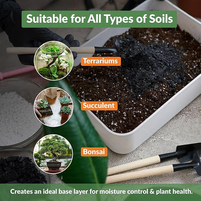 Old Potters Premium Horticultural Charcoal Chips, Natural Soil Amendment for Areation and Healthy Microbe and Plant Growth. (24 Quarts)