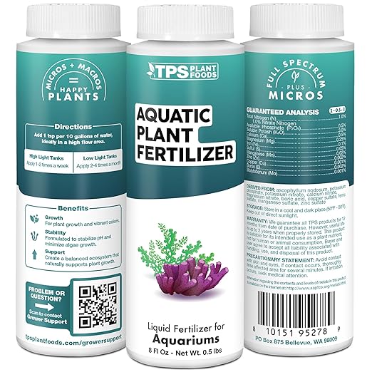 Aquatic Plant Fertilizer, Complete Liquid Aquatic Plant Food, 8 oz (250mL)