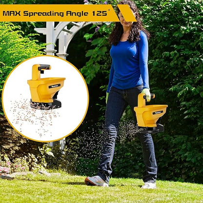 Rozlchar Power Spreader Compatible for Dewalt 20V/60V Battery, Seed Spreader for Year-Round, Covers Up to 5,000 sq. ft.(Tool Only, No Battery)